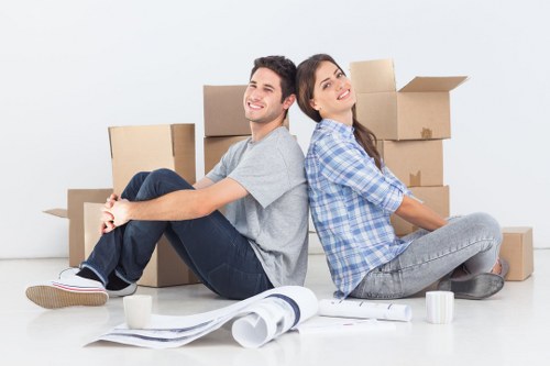 Packing supplies prepared for a house move in Kingston upon Thames