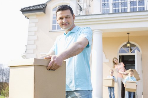 House movers preparing a home removal in Kingston upon Thames