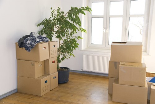 Professional movers carrying household items in Kingston upon Thames