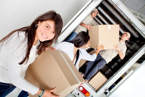 Packing and preparing boxes before removal truck hire in Kingston upon Thames